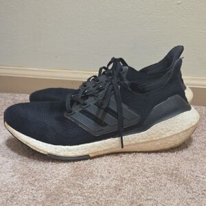 adidas Men's Black and Cream Sneakers